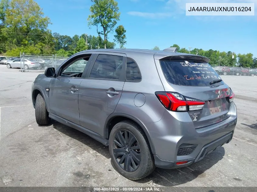 2022 Mitsubishi Outlander Sport 2.0 Le Awc VIN: JA4ARUAUXNU016204 Lot: 40073925