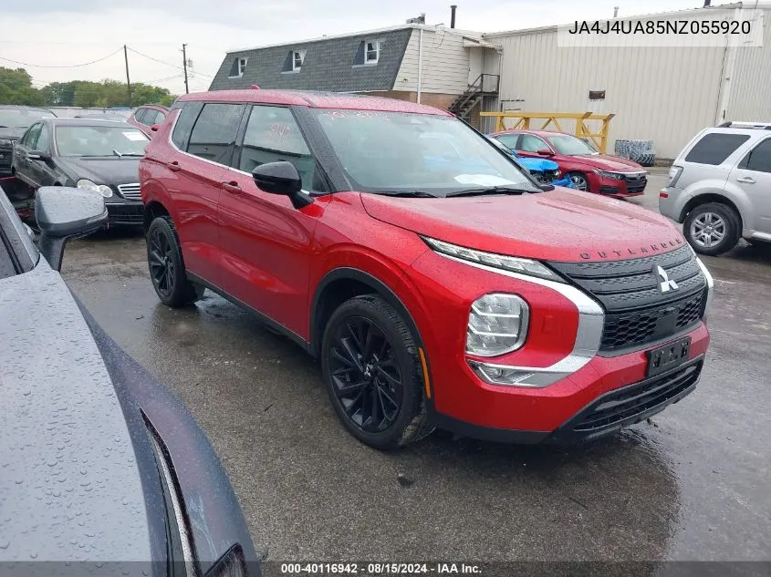 2022 Mitsubishi Outlander Black Edition S-Awc/Se 2.5 S-Awc/Se Launch Edition S-Awc VIN: JA4J4UA85NZ055920 Lot: 40116942