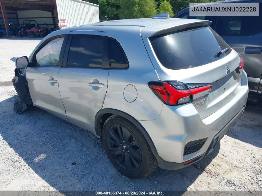 2022 Mitsubishi Outlander Sport 2.0 Be Awc/2.0 Es Awc/2.0 Le Awc/2.0 Se Awc/2.0 Se Special Edition Awc VIN: JA4ARUAUXNU022228 Lot: 40156374