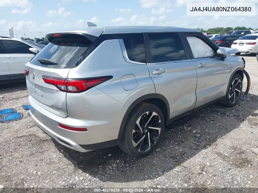 2022 Mitsubishi Outlander Se/Black Edition VIN: JA4J4UA80NZ064380 Lot: 40275539