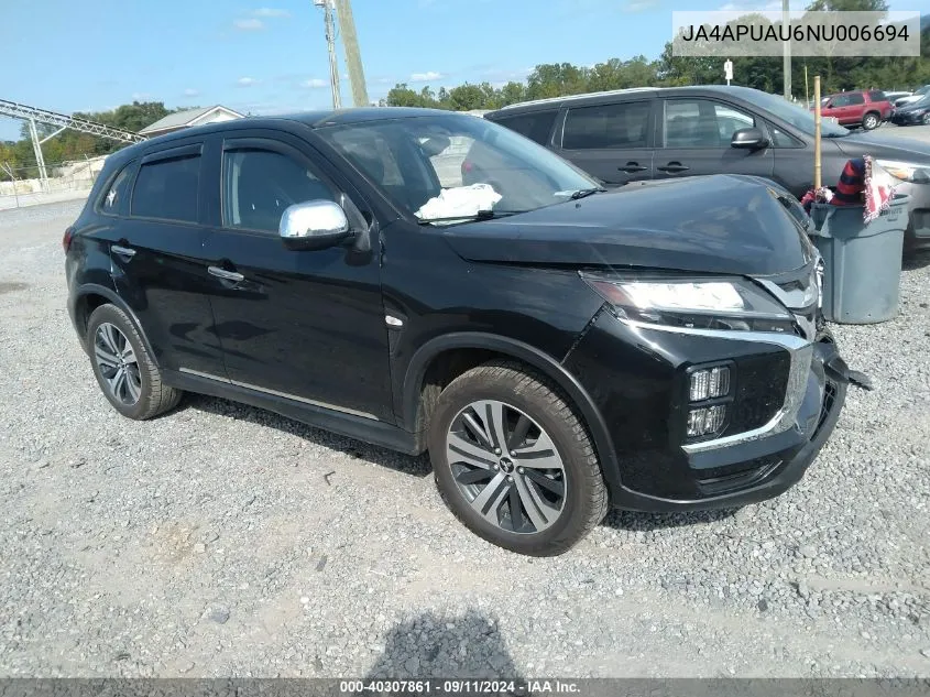 JA4APUAU6NU006694 2022 Mitsubishi Outlander Sport 2.0 Be 2Wd/2.0 Es 2Wd/2.0 Le 2Wd/2.0 S 2Wd