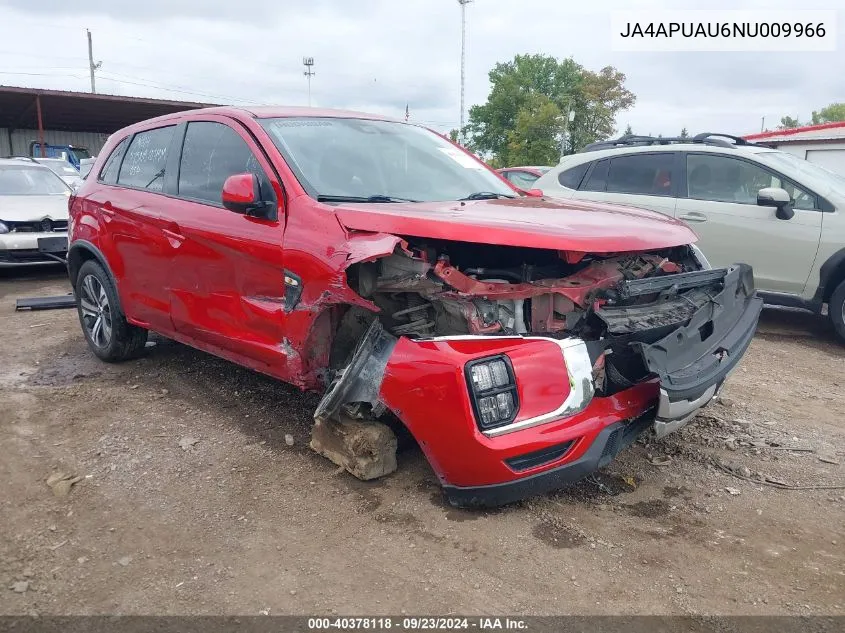 2022 Mitsubishi Outlander Sport 2.0 Be 2Wd/2.0 Es 2Wd/2.0 Le 2Wd/2.0 S 2Wd VIN: JA4APUAU6NU009966 Lot: 40378118