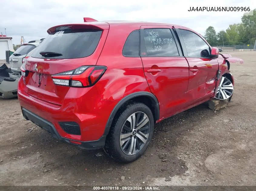 2022 Mitsubishi Outlander Sport 2.0 Be 2Wd/2.0 Es 2Wd/2.0 Le 2Wd/2.0 S 2Wd VIN: JA4APUAU6NU009966 Lot: 40378118