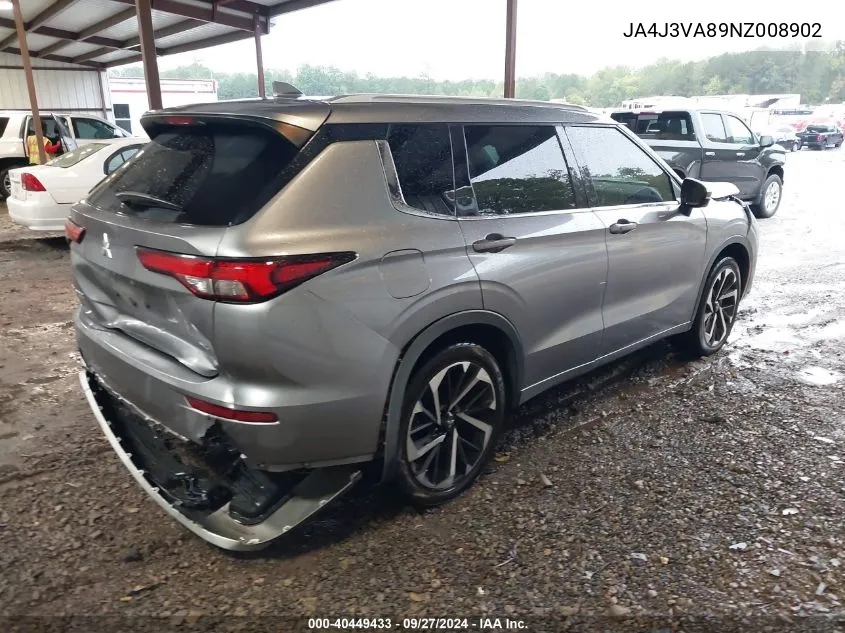 2022 Mitsubishi Outlander Sel 2.5 2Wd/Sel Special Edition 2Wd VIN: JA4J3VA89NZ008902 Lot: 40449433