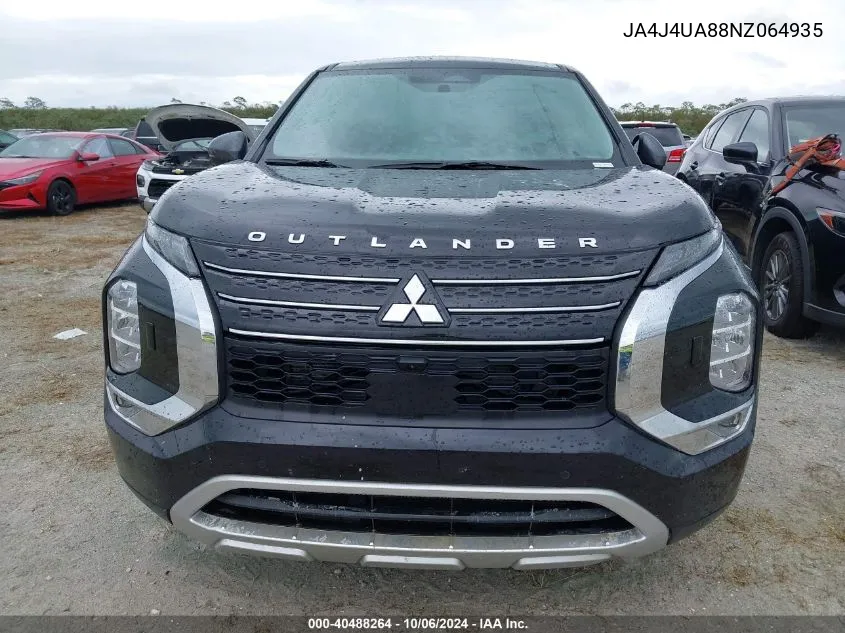 2022 Mitsubishi Outlander Se/Black Edition VIN: JA4J4UA88NZ064935 Lot: 40488264