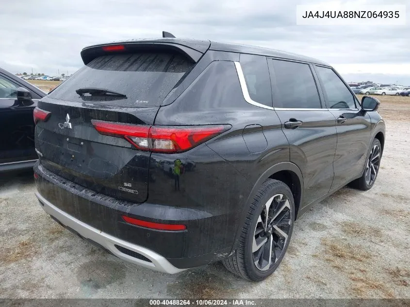 2022 Mitsubishi Outlander Se/Black Edition VIN: JA4J4UA88NZ064935 Lot: 40488264