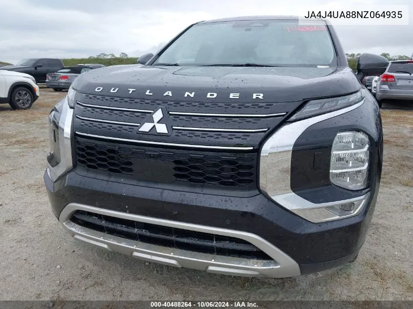 2022 Mitsubishi Outlander Se/Black Edition VIN: JA4J4UA88NZ064935 Lot: 40488264