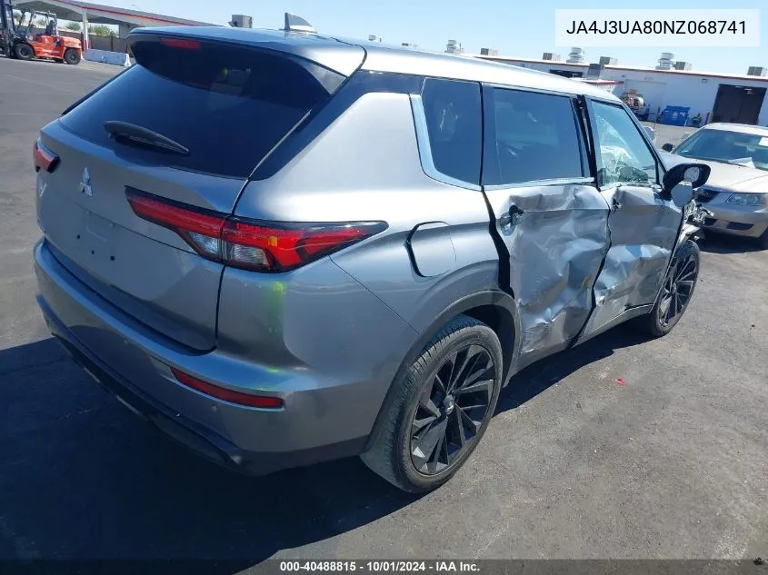 2022 Mitsubishi Outlander Black Edition 2Wd/Se 2.5 2Wd/Se Launch Edition 2Wd VIN: JA4J3UA80NZ068741 Lot: 40488815