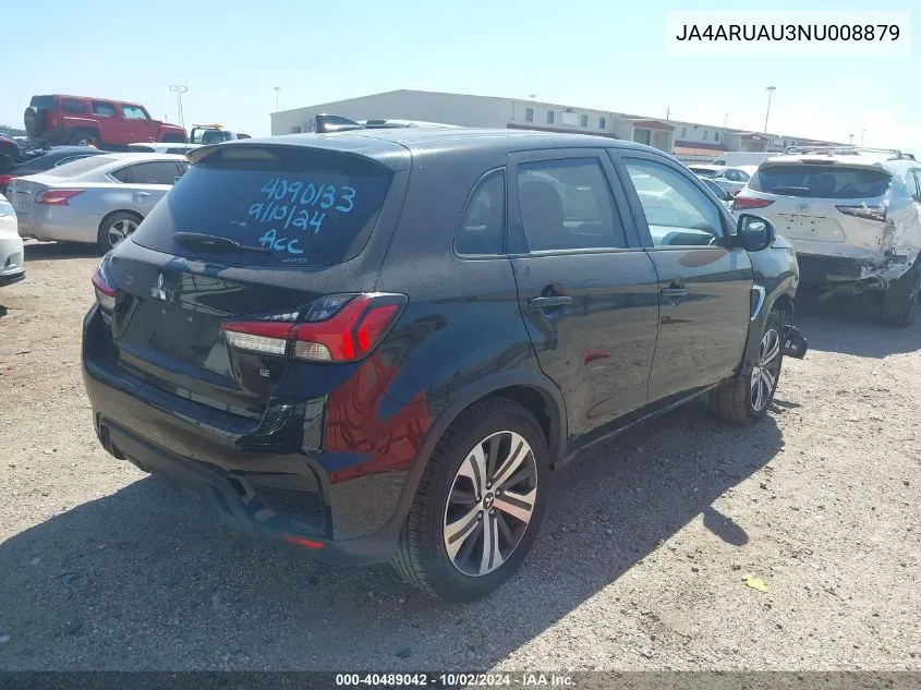 2022 Mitsubishi Outlander Sport 2.0 Be /2.0 Es /2.0 Le /2.0 Se /2.0 Se Special Edition VIN: JA4ARUAU3NU008879 Lot: 40489042