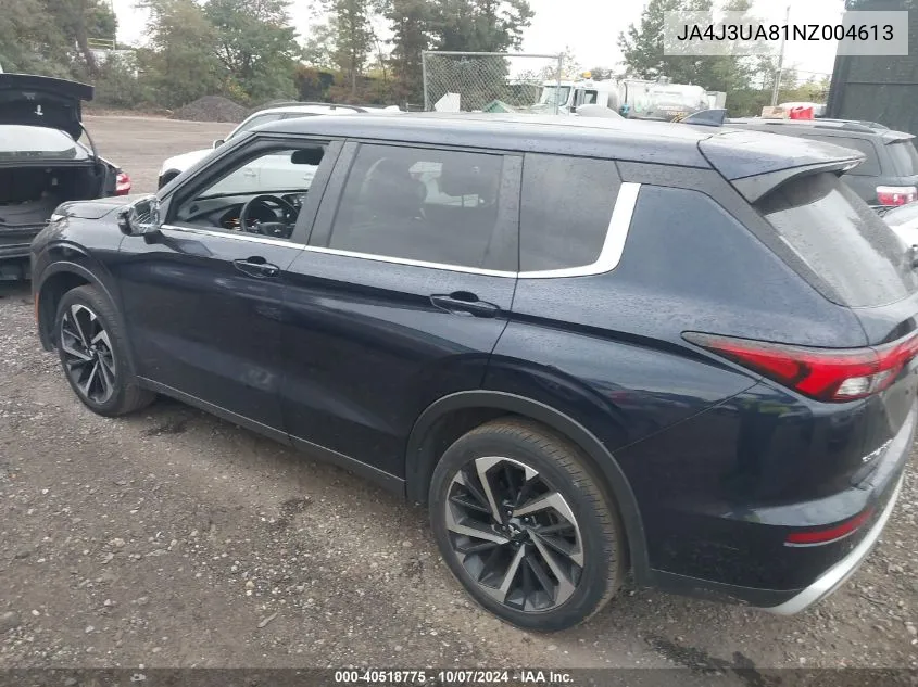 2022 Mitsubishi Outlander Se/Black Edition VIN: JA4J3UA81NZ004613 Lot: 40518775