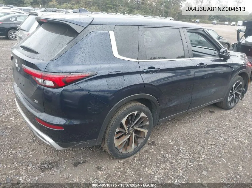 2022 Mitsubishi Outlander Se/Black Edition VIN: JA4J3UA81NZ004613 Lot: 40518775