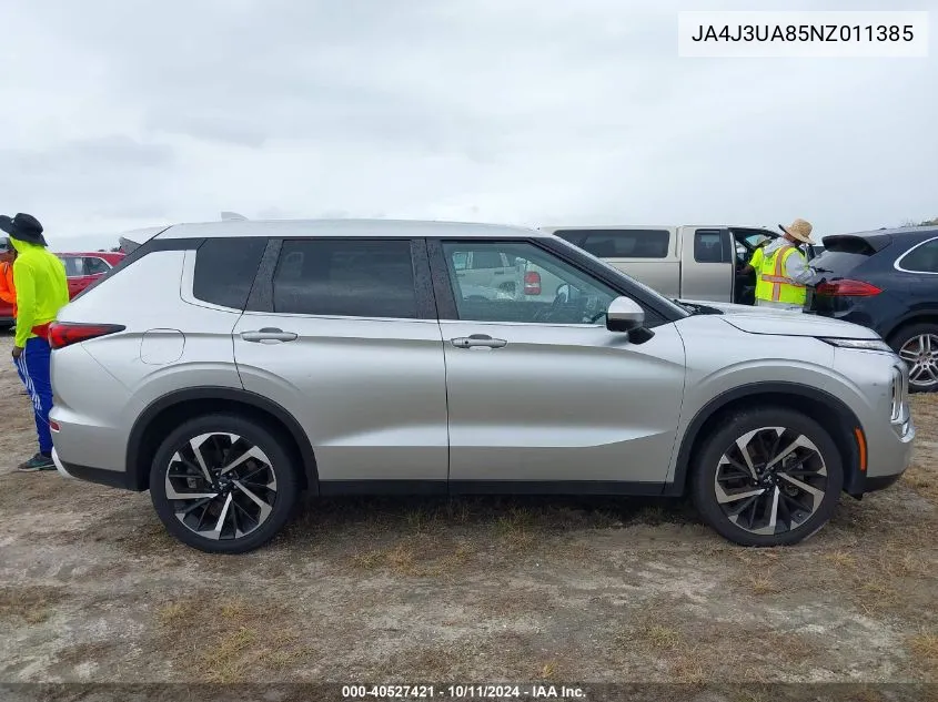 2022 Mitsubishi Outlander Black Edition 2Wd/Se 2.5 2Wd/Se Launch Edition 2Wd VIN: JA4J3UA85NZ011385 Lot: 40527421