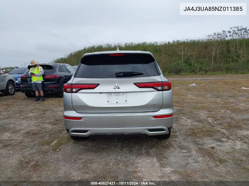 2022 Mitsubishi Outlander Black Edition 2Wd/Se 2.5 2Wd/Se Launch Edition 2Wd VIN: JA4J3UA85NZ011385 Lot: 40527421