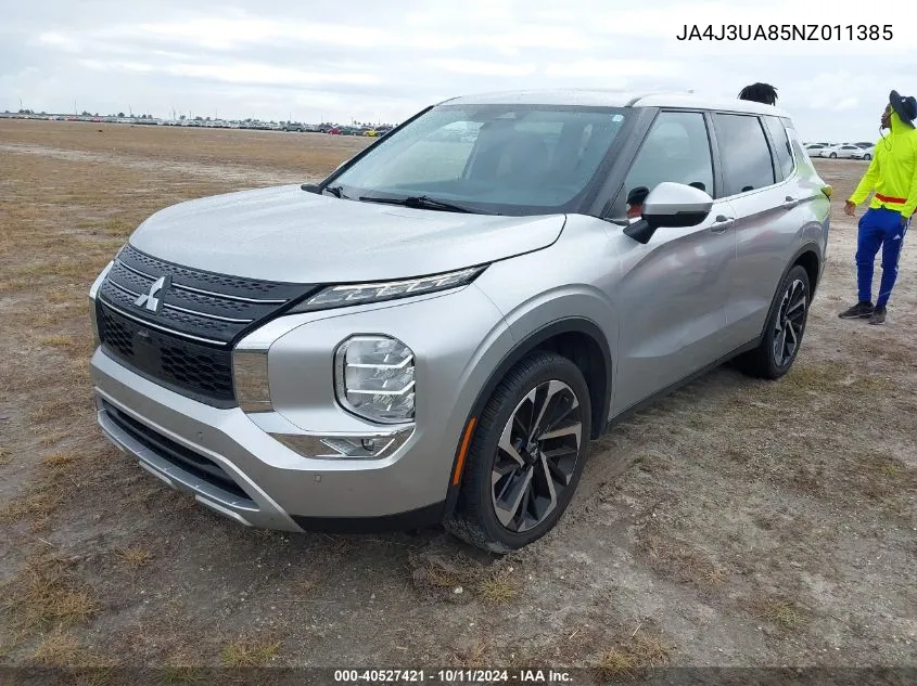 2022 Mitsubishi Outlander Black Edition 2Wd/Se 2.5 2Wd/Se Launch Edition 2Wd VIN: JA4J3UA85NZ011385 Lot: 40527421