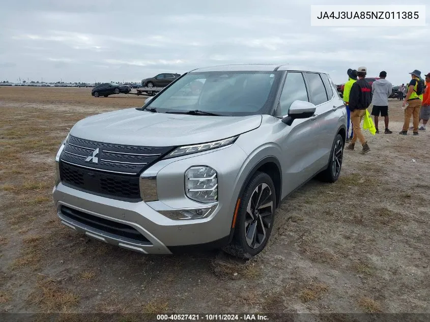 2022 Mitsubishi Outlander Black Edition 2Wd/Se 2.5 2Wd/Se Launch Edition 2Wd VIN: JA4J3UA85NZ011385 Lot: 40527421