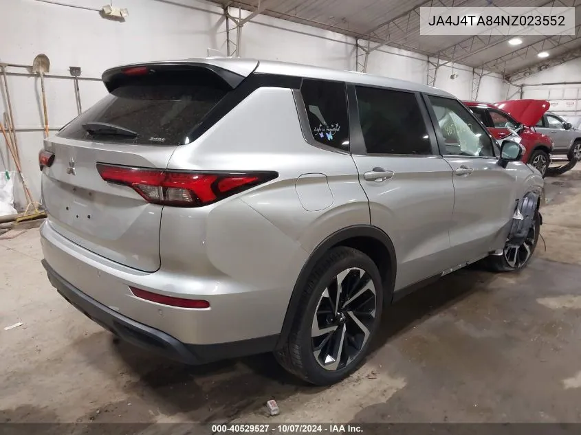 2022 Mitsubishi Outlander Es 2.5 VIN: JA4J4TA84NZ023552 Lot: 40529527