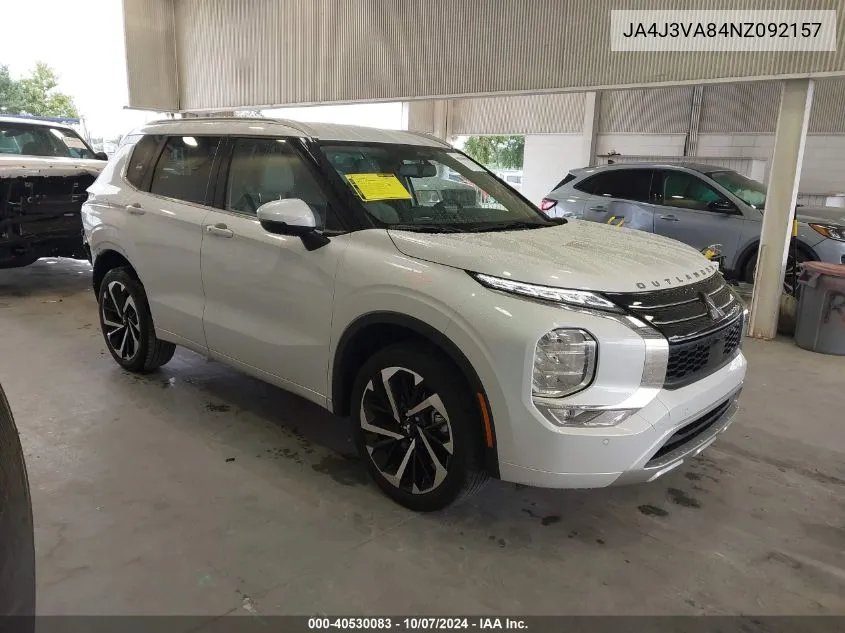 2022 Mitsubishi Outlander Sel/Sel Special Edition VIN: JA4J3VA84NZ092157 Lot: 40530083