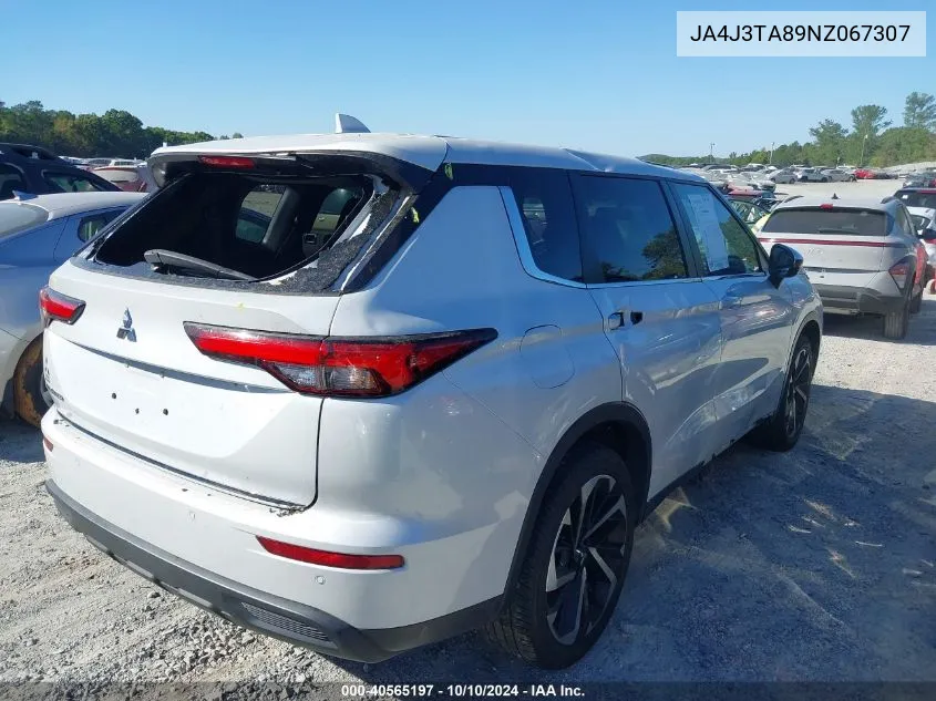 2022 Mitsubishi Outlander Es 2.5 2Wd VIN: JA4J3TA89NZ067307 Lot: 40565197