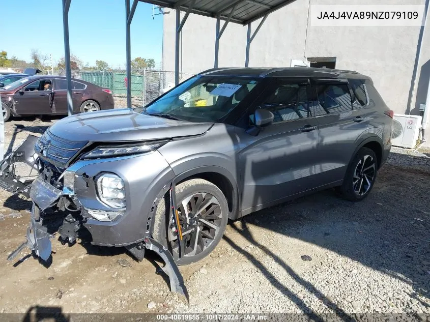 2022 Mitsubishi Outlander Sel 2.5 /Sel Launch Edition /Sel Special Edition VIN: JA4J4VA89NZ079109 Lot: 40619655