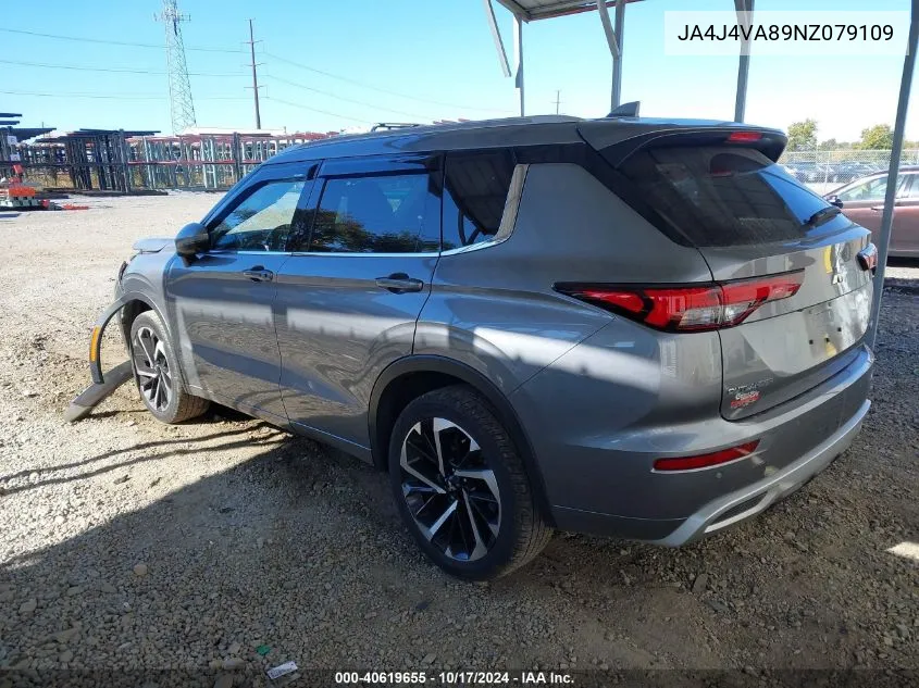 2022 Mitsubishi Outlander Sel 2.5 /Sel Launch Edition /Sel Special Edition VIN: JA4J4VA89NZ079109 Lot: 40619655