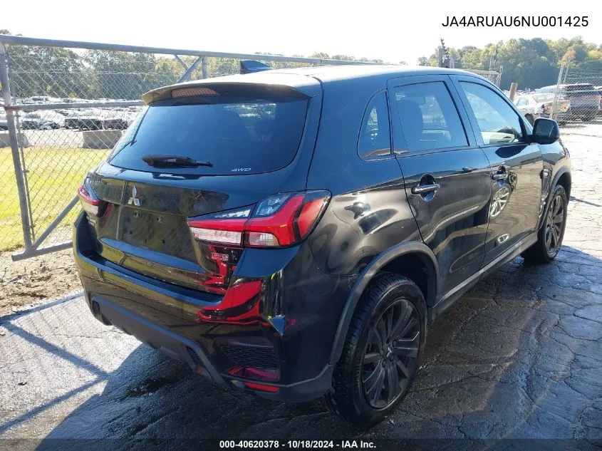 2022 Mitsubishi Outlander Sport 2.0 Be /2.0 Es /2.0 Le /2.0 Se /2.0 Se Special Edition VIN: JA4ARUAU6NU001425 Lot: 40620378