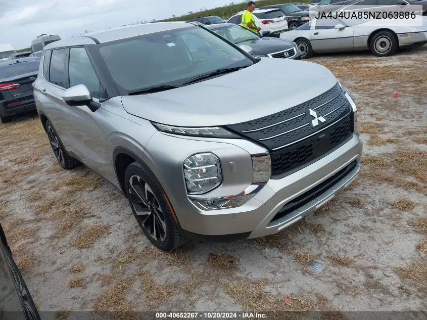 2022 Mitsubishi Outlander Se/Black Edition VIN: JA4J4UA85NZ063886 Lot: 40652267