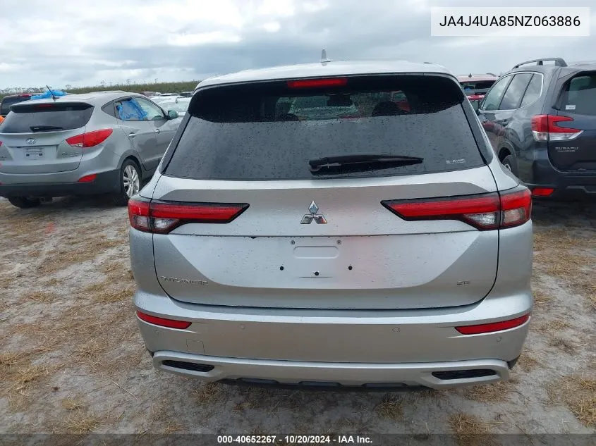 2022 Mitsubishi Outlander Se/Black Edition VIN: JA4J4UA85NZ063886 Lot: 40652267