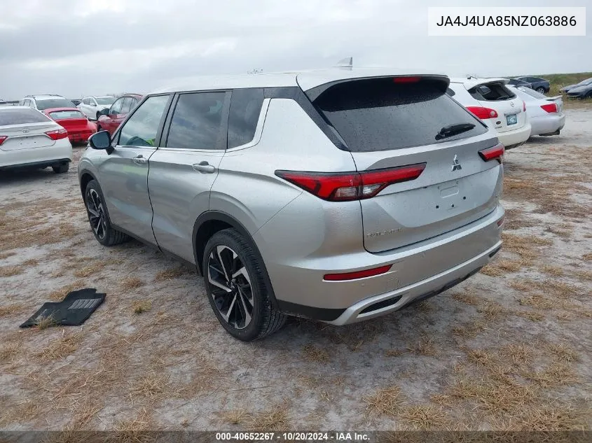 2022 Mitsubishi Outlander Se/Black Edition VIN: JA4J4UA85NZ063886 Lot: 40652267