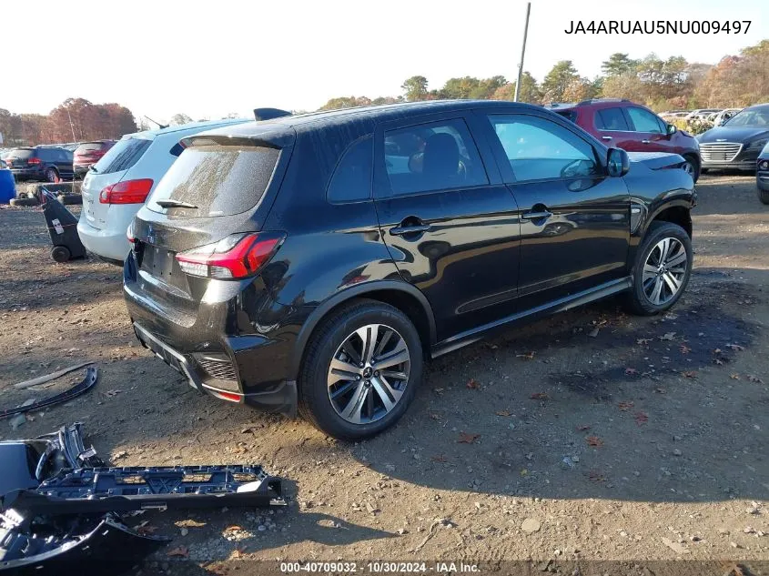 2022 Mitsubishi Outlander Sport 2.0 Es VIN: JA4ARUAU5NU009497 Lot: 40709032