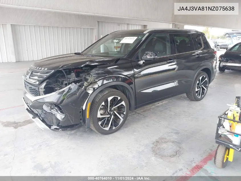 2022 Mitsubishi Outlander Sel 2.5 2Wd/Sel Special Edition 2Wd VIN: JA4J3VA81NZ075638 Lot: 40764010