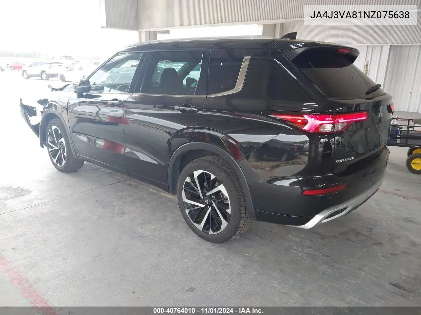 2022 Mitsubishi Outlander Sel 2.5 2Wd/Sel Special Edition 2Wd VIN: JA4J3VA81NZ075638 Lot: 40764010