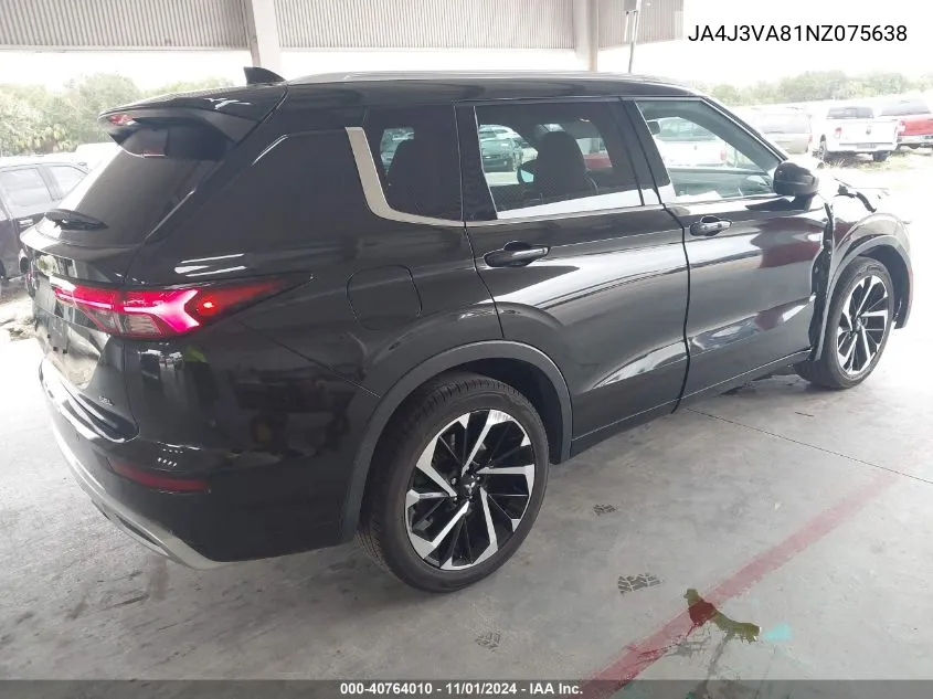 2022 Mitsubishi Outlander Sel 2.5 2Wd/Sel Special Edition 2Wd VIN: JA4J3VA81NZ075638 Lot: 40764010