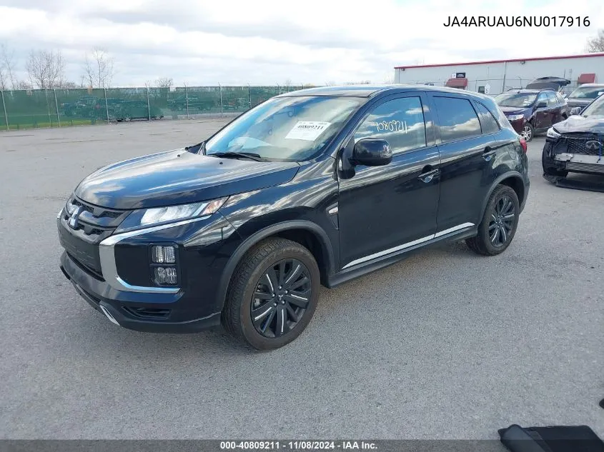 2022 Mitsubishi Outlander Sport 2.0 Be VIN: JA4ARUAU6NU017916 Lot: 40809211