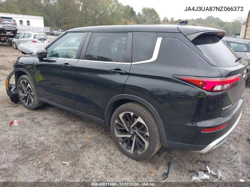 2022 Mitsubishi Outlander Se 2.5 2Wd VIN: JA4J3UA87NZ066372 Lot: 40811859