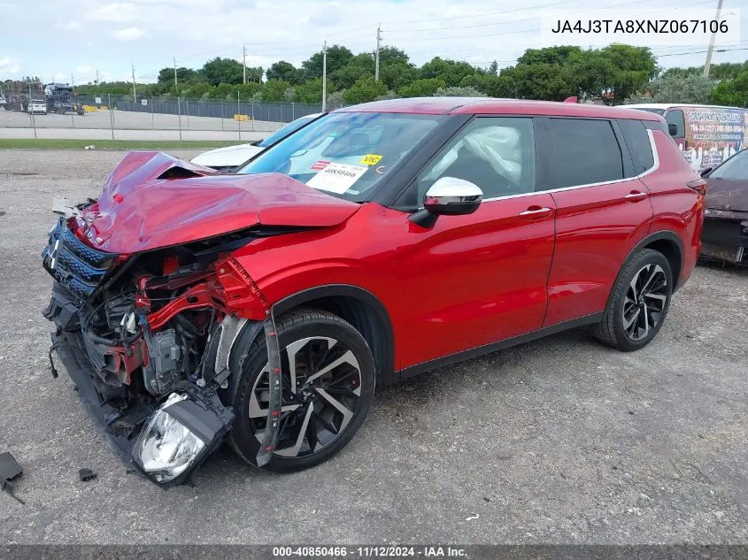 2022 Mitsubishi Outlander Es 2.5 2Wd VIN: JA4J3TA8XNZ067106 Lot: 40850466