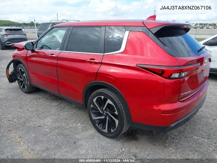 2022 Mitsubishi Outlander Es 2.5 2Wd VIN: JA4J3TA8XNZ067106 Lot: 40850466