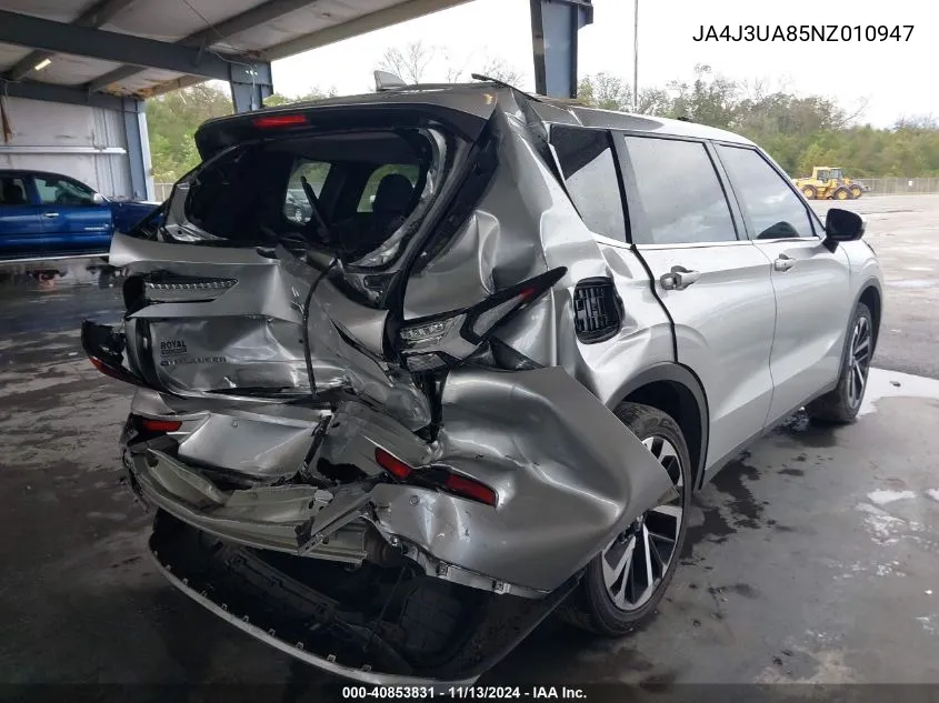 2022 Mitsubishi Outlander Black Edition 2Wd/Se 2.5 2Wd/Se Launch Edition 2Wd VIN: JA4J3UA85NZ010947 Lot: 40853831