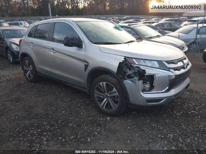 2022 Mitsubishi Outlander Sport 2.0 Es VIN: JA4ARUAUXNU009592 Lot: 40918262