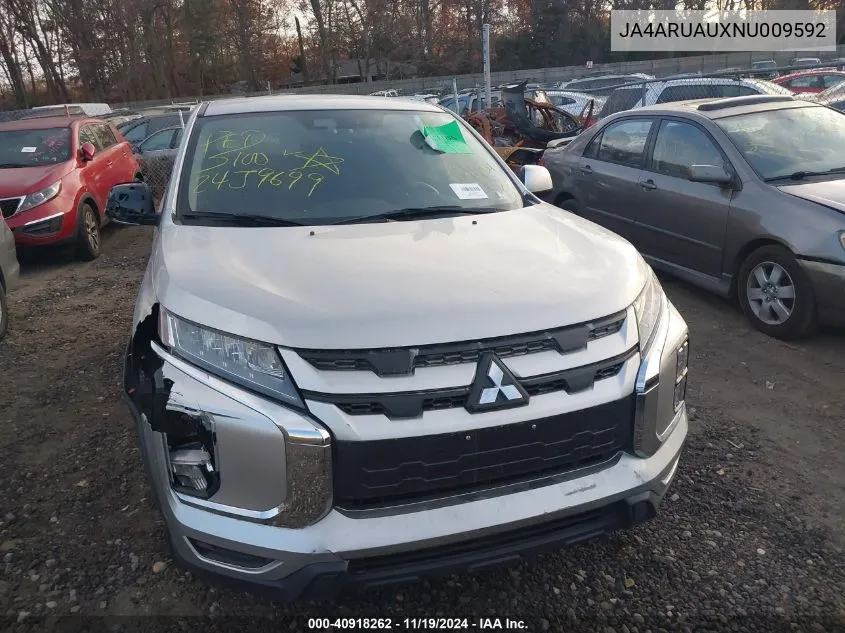 2022 Mitsubishi Outlander Sport 2.0 Es VIN: JA4ARUAUXNU009592 Lot: 40918262