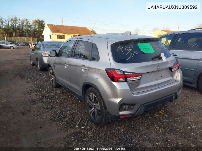 2022 Mitsubishi Outlander Sport 2.0 Es VIN: JA4ARUAUXNU009592 Lot: 40918262