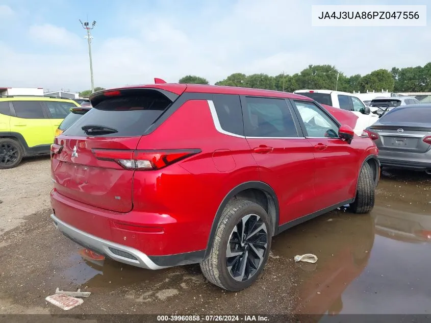 2023 Mitsubishi Outlander Se/Se Black Edition/Se Te VIN: JA4J3UA86PZ047556 Lot: 39960858