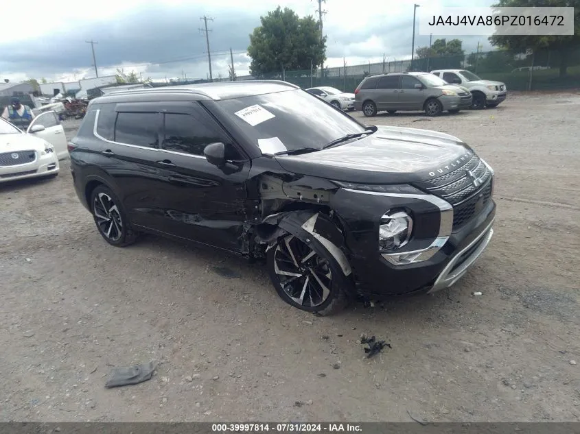 2023 Mitsubishi Outlander Sel 2.5 S-Awc/Sel 40Th Anniversary S-Awc/Sel Black Edition S-Awc VIN: JA4J4VA86PZ016472 Lot: 39997814