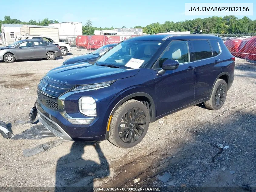 2023 Mitsubishi Outlander Sel 2.5 2Wd VIN: JA4J3VA86PZ032156 Lot: 40073024