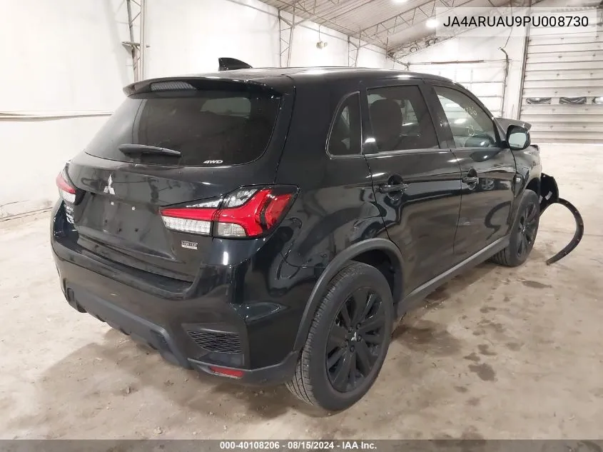 2023 Mitsubishi Outlander Sport 2.0 Es Awc/2.0 Le Awc/2.0 Ralliart Awc/2.0 S Awc/2.0 Se Awc VIN: JA4ARUAU9PU008730 Lot: 40108206