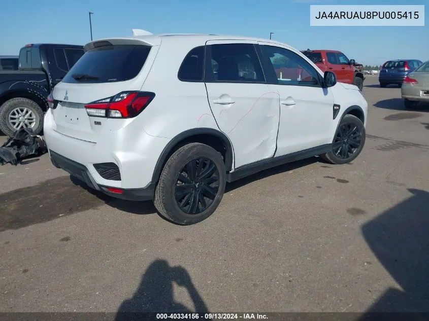 2023 Mitsubishi Outlander Sport S/Se/Es/Le/Ralliart/Rugge VIN: JA4ARUAU8PU005415 Lot: 40334156