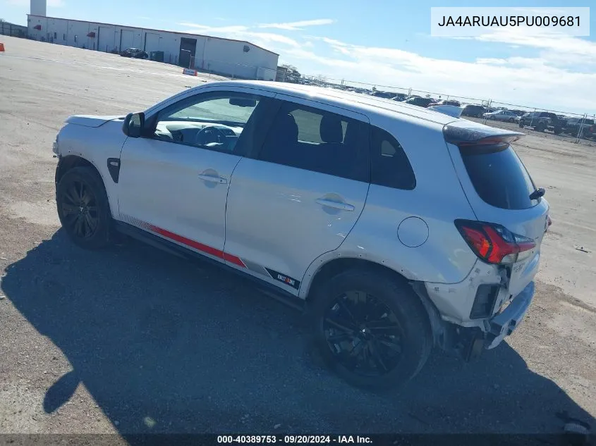 2023 Mitsubishi Outlander Sport 2.0 Ralliart Awc VIN: JA4ARUAU5PU009681 Lot: 40389753