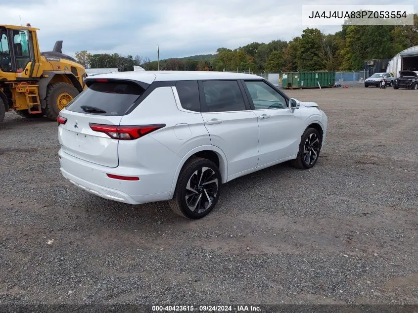 2023 Mitsubishi Outlander Se 2.5 S-Awc VIN: JA4J4UA83PZ053554 Lot: 40423615