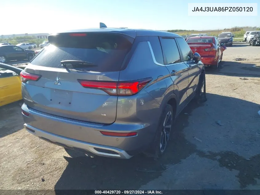 2023 Mitsubishi Outlander Se 2.5 2Wd VIN: JA4J3UA86PZ050120 Lot: 40429720