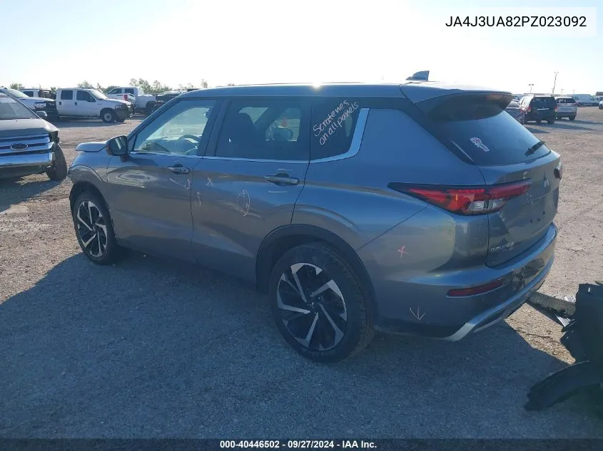 2023 Mitsubishi Outlander Se/Se Black Edition/Se Te VIN: JA4J3UA82PZ023092 Lot: 40446502