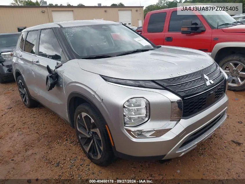 2023 Mitsubishi Outlander Se 2.5 2Wd/Se Black Edition 2Wd/Se Special Edition 2Wd VIN: JA4J3UA87PZ025405 Lot: 40450178